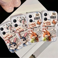 Casing For VIVO Y18 Y18E Y18S Y03 Y03T Y28S 4G 5G Cute Cartoon 3D Wave Silicone Judy Shockproof Cove