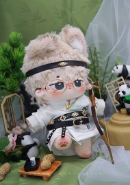 20cm Phong Cách Truyền Thống Trung Hoa Cotton Vải Bông Bộ Trang Phục Búp Bê Không Thuộc Tính Nam Búp