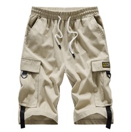กางเกงขาสั้นกระเป๋าสเกตบอร์ดงานปะกางเกงคาร์โก้ผู้ชายสำหรับฤดูร้อนกางเกงไฮสตรีทขนาดพิเศษ6XL 7XL 8XL 9