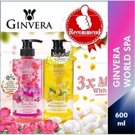 Ginvera World Spa Lemongrass Refreshing Petals / Alpine Rose Nourishing Petals Shower Gel 600ml