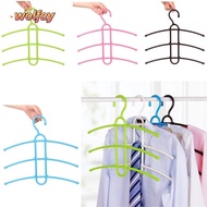 WOLFAY Clothes Rack Multifunctional Hanger Hook Fishbone Space Saver