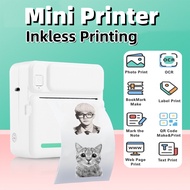C19 Mini Thermal Printer Inkless Print Portable Mobile Printer Photo /Picture Printer 57mm Wireless 
