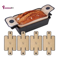 Reusable and Nonstick Silicone Bread Loaf Pan Liners 4-Pack, Fits 9.5x5, 10x5 Inch Baking Pans