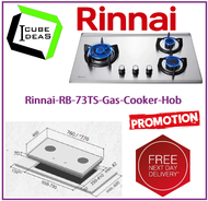 Rinnai RB-73TS 3 Burner Built-In Stainless Steel Top Plate Kitchen Hob / FREE EXPRESS DELIVERY