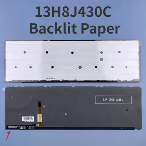 Backlit Paper For Clevo Sager NP8155 NP8156 NP8157 NP8151 P650RS P650RP Series MP-13H8J430C RGB-FPC-