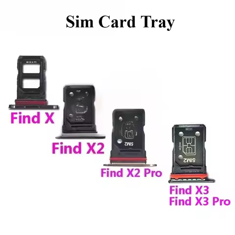 10PCS For OPPO Find X6 X5 X3 X2 X Pro Find N X2 X5 Lite Neo Reno7 5G Sim Card Reader Holder Dual Sim