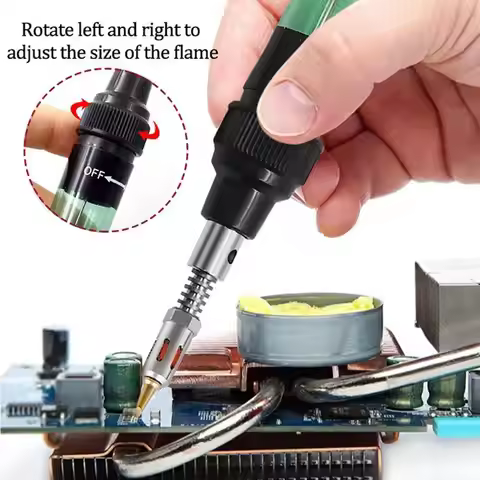 Portable Small Gas Soldering Iron Household Welding Maintenance Tool Pen Type Gas Soldering Iron Gas