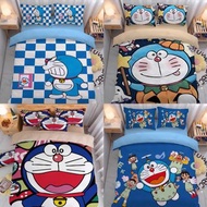 多啦A夢 叮噹 床單套裝 床上用品 枕頭袋 Doraemon 被套 枕套 大雄 床笠 靜香 小夫 胖虎 多啦美