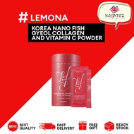 🎐🎨🎭🎃Ship From Korea [Lemona] Korea NANO Fish Gyeol Collagen and Vitamin C Powder (30 sticks / 60 sticks)🎐🎨🎭🎃