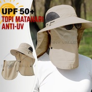 SUNNY VALLEY Topi Matahari UV Protection Hat Mancing Camping Hiking Fishing Topi Kerja Panas Lelaki 