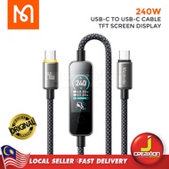 MCDODO CA-8750 240W Fast Charging USB-C to USB-C Safety Cable With TFT Screen Display 1.2m