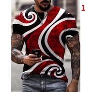 Summer Hot Sale T-shirt Poker Pattern Printing 3D T Shirt for Men Plus Size Street Trend Loose T-shi
