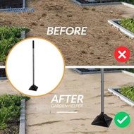 [Shamjina] Ground Tamper Tool Compaction Levelling Paver Tool Handheld Rubber Handle Grip for Asphal