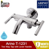 Arino T-1231 Two Way Tap with Lever Handle. T-1231SS Fits most HDB taps of 1/2 inch. Satin Finish.