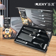 Gift box kitchen knife set 6 pieces wave pattern exquisite knives