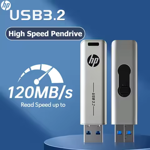 HP 256G USB 3.2 Flash Drive 128GB 64GB 32GB Metal USB Pendrive Creative Personality High-Speed Push 