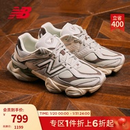 NEW BALANCE 官方老爹鞋男鞋女鞋冬季复古百搭千禧小象蹄休闲运动鞋9060系列 灰色/米色 U9060FNA 40.5 (脚长25.5cm)