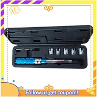 【W】7PCS Drive Click Torque Wrench Set 2-10 NM Spoke Torque Wrench Steel Torque Wrench Set 2-10 NM wi