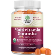 USDA Organic Multivitamin for Women and Men - Vegan Organic Multivitamin for Men Gummies with Zinc &