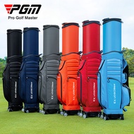 PGM Golf Bag for Men and Women, Hard Shell Airline Checked Bag, Universal Four-Wheel Push, Telescopi