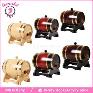 [Lovoski] 3L/1.5L Oak Wine Barrel Storage Casks For Wine Bourbon Whiskey Spirits Hotel Home