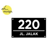 Good 30x17 Acrylic House Number| House Number | Embossed House Number Plate