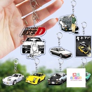 Anime Initial D Car Kenta Cartoon Game Ae 86 a01 Keychain Backpack Bag Decoration Accessory