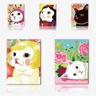 Cute Cat 20x30cm DIY Paint By Numbers with frame