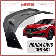Honda Civic FC (2016-2021) YOFER DUCKTAIL Spoiler Rear Trunk Spoiler Duck Tail Lip ABS Lips Gloss Black Carbon CF Look