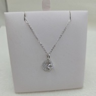 Gold Shop PT950 White Zircon Pendant Birthday/Valentine's Day Gift