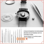 TOPBEAUTYMY Watch Stem, Stainless Steel Boxed Watch Crown, Replacement 10 Models Complete Set Moveme