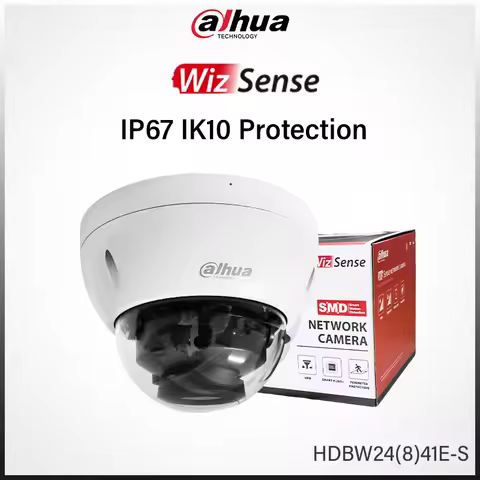 Dahua 4MP 8MP IR Dome Camera Outdoor IP67 IK10 Protection CCTV Smart Motion Detection HDBW2441E-S HD