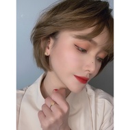 Hand Inlaid 1.25 Carat Single Diamond Lucky Pillow Shape Yellow Diamond Ring Female 925 Silver Mater