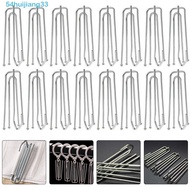 HUIJIANG Curtain Hooks Stainless Steel 10/30/50 Pcs Hangers Window Door Bathroom Curtain Four-Claw Hook Drapes Pin