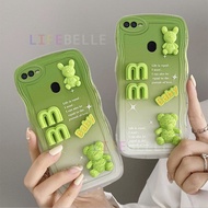 LIFEBELLE Casing for OPPO A12 A5s A7 A1k A15 A16 A17K A33 A52 A74 A78 A92 A95 A96 F9 F11 Realme 2 Pro C12 C21 C25 C30 C55 6 7i 8 9i 10 4G Case, Fashion Creative 3D Bear Couple Cute Cartoon Soft Phone Case Silicone Shockproof Casing Protective Back Cover