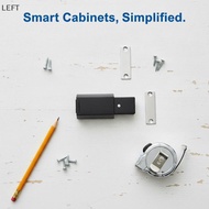 [le] Heavy Duty Magnetic Cabinet Door Push Opener Strong Suction Easy Install for Kitchen Wardrobe H