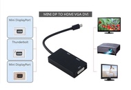 Brand New Premium Mini Display Port Hub Thunderbolt to DVI VGA HDMI Adapter. 3-In-1 Multi Usage. Local SG Stock and warranty !!