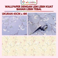 Aesthetic Bedroom Wall Sticker Wallpaper 3D Living Room Wall Wallpaper Cherry Blossom Motif Wallpape