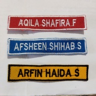 Custom Computer Embroidery Name Bet Prime B 215 Size 1.8x8.5cm Neat Stitching Premium Quality Embroi