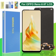 AMOLED OPPO Reno 8 8T 4G 5G LCD Display Touch Screen  CPH2457 CPH2359 CPH2481 Digitizer Assembly