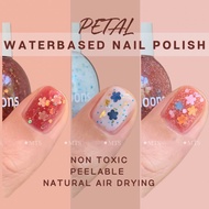 【SG Instock】Two Moons Water Based Peel off Non Toxic Glitter Sequins Colour Nail Polish