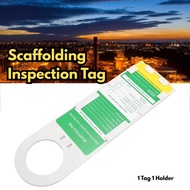 Scaffolding Inspection TAG - 1 TAG 1 Accident Prevention PVC Security HolderTAG BR110