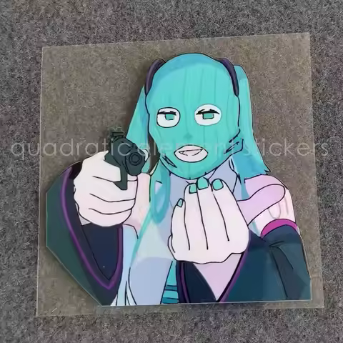 Miku Motorcycle Sticker Water Proof Electric Car Cartoon Onion Beautiful Girl Funny Creative Cosplay