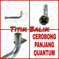 Cerobong Panjang Kompor Gas Quantum Pipa L Corong Api Quantum 20 CM