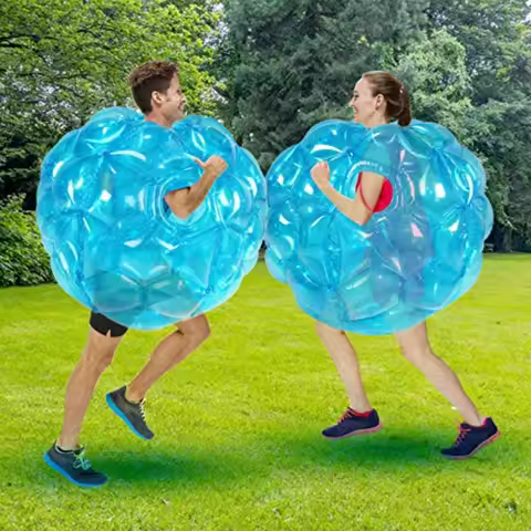 2 Pack Inflatable Bumper Balls for and Adults 36 Blue Giant Zorb Ball Sumo Ball Human Hamster Ball B