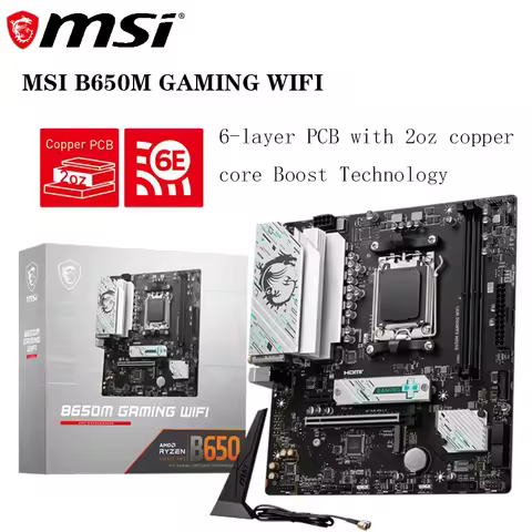 Msi Mainboard B650M GAMING WIFI Motherboard Supports CPU 8700G/7900X/7800X3D (AMD B650/AM5 interface