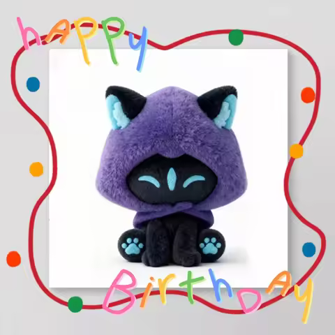 New Valorant Omen Valorant Cat Anime Cosplay Printing Nunu Cotton Padding 10cm Plush Pendant Backpac
