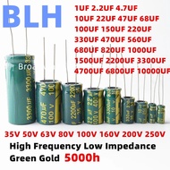 2-50PCS 35V 50V 63V 80V 100V 160V 200V 250V High Frequency Low ESR Aluminum Capacitor 1000UF 1500UF 