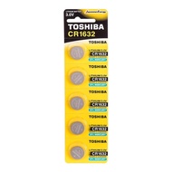 Toshiba CR1632 3V Lithium Coin Battery 5pcs Pack