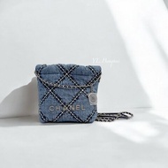 CHANEL牛仔丹寧Mini22包/AS3980